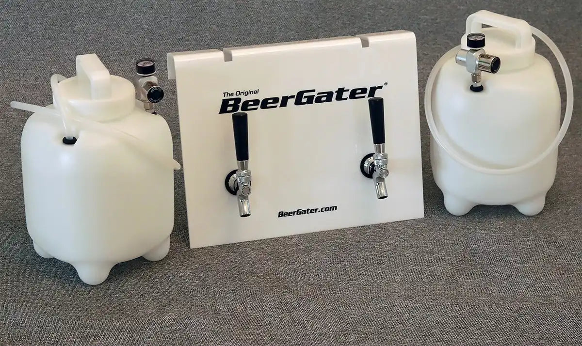 BeerGater Portable Tailgating Kegerator | Dual Tap Kegerator for Tailgating