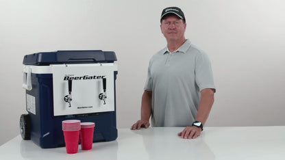 BeerGater Portable Tailgating Kegerator | Dual Tap Kegerator for Tailgating